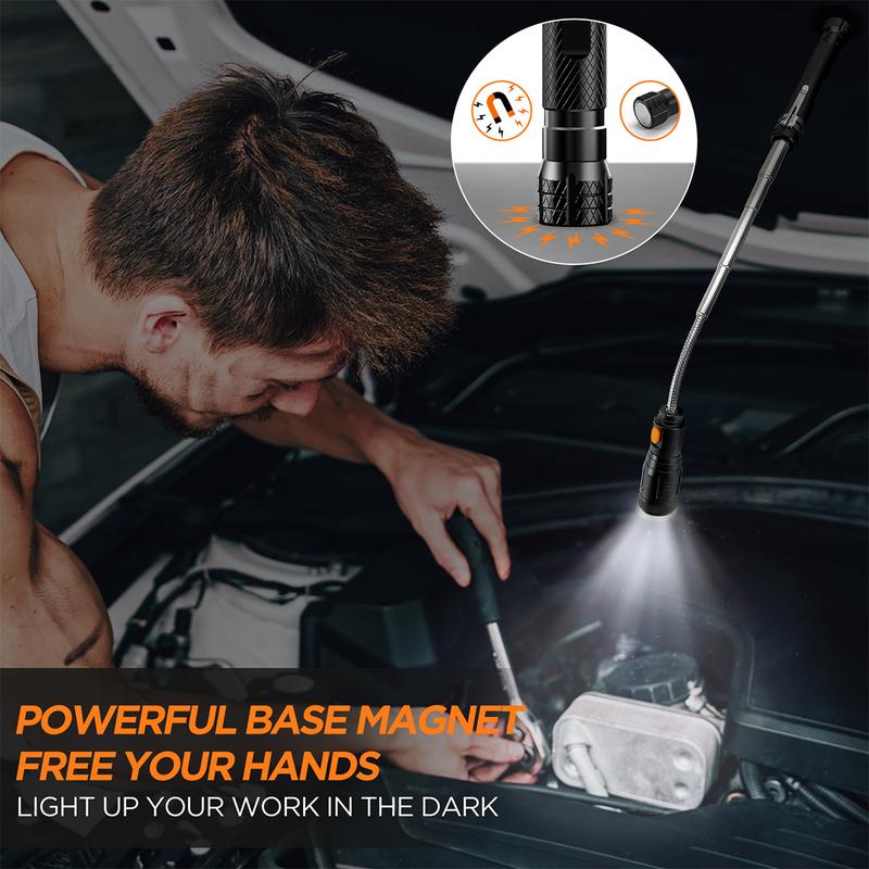 The MagBolt LED Magnetic Pickup Tool – Flexible Telescoping Magnet for Fathers, DIY, Mechanics & Home Repairs