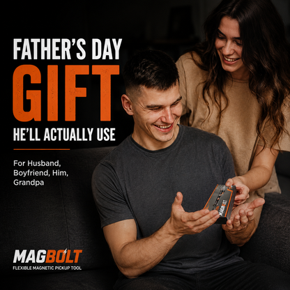 The MagBolt LED Magnetic Pickup Tool – Flexible Telescoping Magnet for Fathers, DIY, Mechanics & Home Repairs