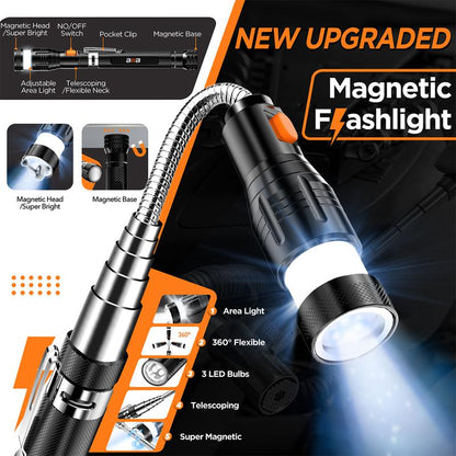 The MagBolt LED Magnetic Pickup Tool – Flexible Telescoping Magnet for Fathers, DIY, Mechanics & Home Repairs